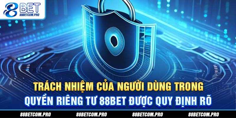 Trách nhiệm của người dùng trong quyền riêng tư 88Bet được quy định rõ